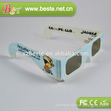 4c printing linear polarised disposable paper glasses